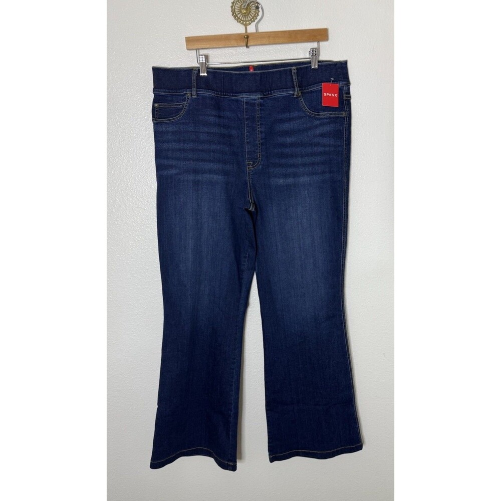SPANX Dark Blue Bootcut Jeans